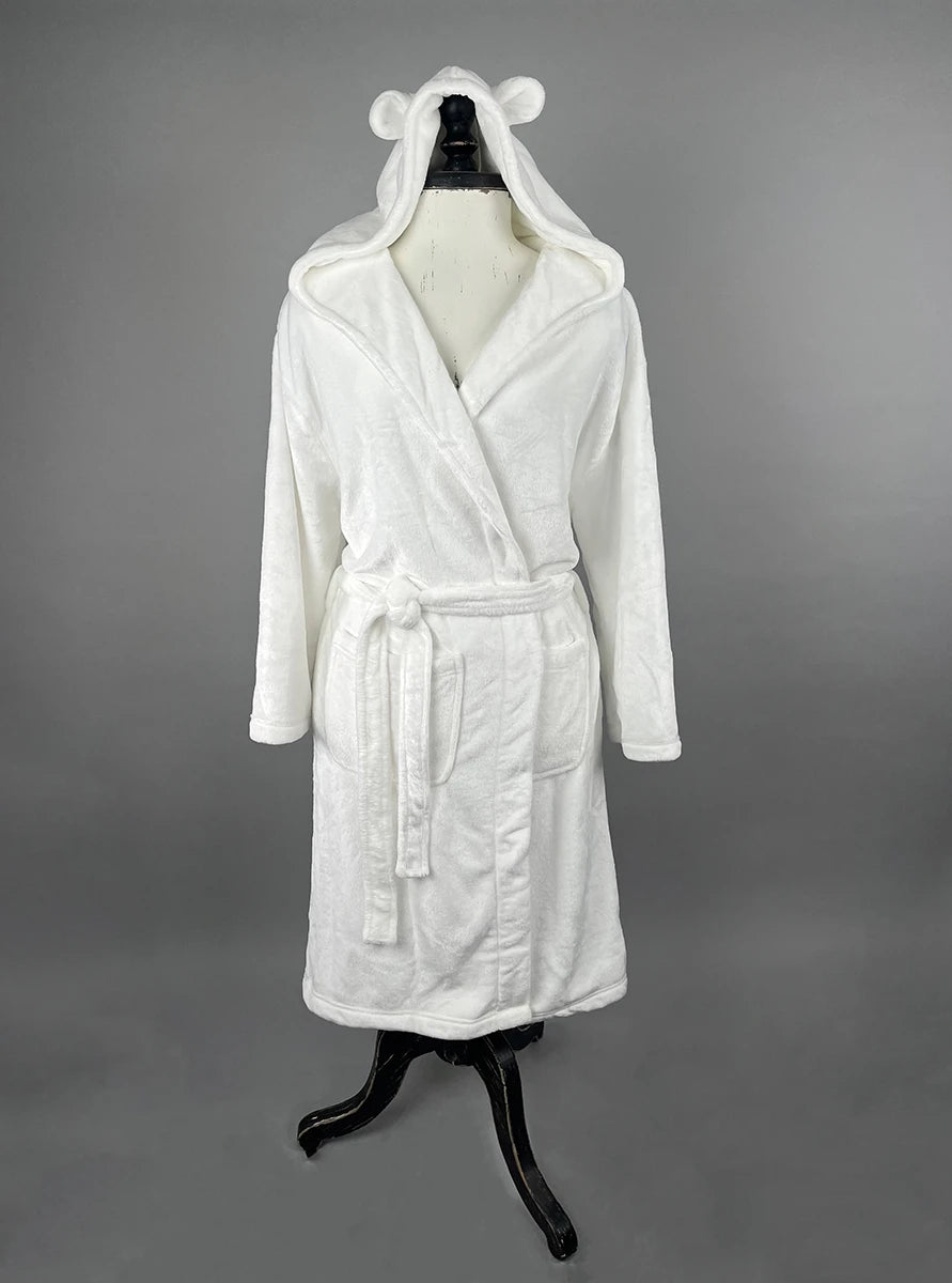 Charlie bears polar bear dressing/bath robe small